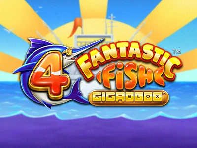 4 Fantastic Fish Gigablox Slot Logo