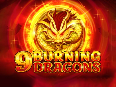 9 Burning Dragons Slot Logo