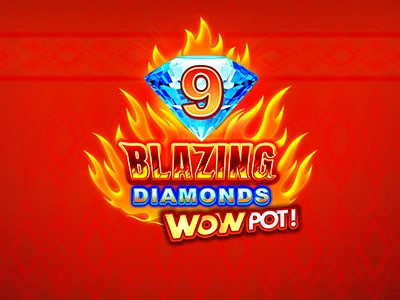 9 Blazing Diamonds WowPot Slot Logo