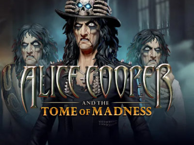 Alice Cooper and the Tome of Madness Slot Logo