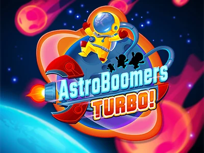 AstroBoomers: Turbo Slot Logo