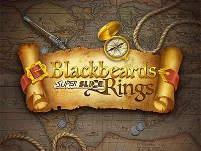 Blackbeards SuperSlice Rings Slot Logo