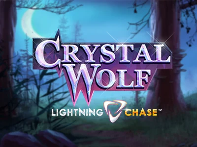 Crystal Wolf Lightning Chase Slot Logo