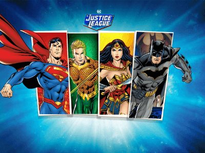 DC Justice League Comic Slot Logo