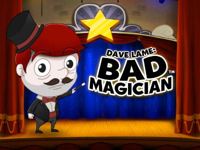 Dave Lame Bad Magician Slot Logo