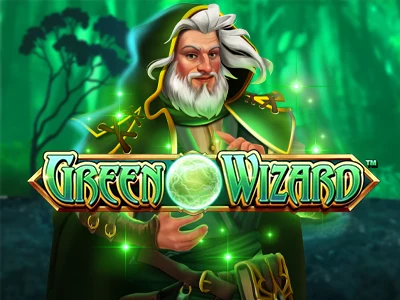 Fire Blaze: Green Wizard Slot Logo