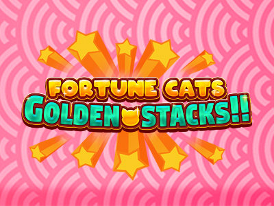 Fortune Cats Golden Stacks Slot Logo