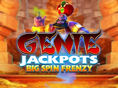 Genie Jackpots Big Spin Frenzy Slot Logo