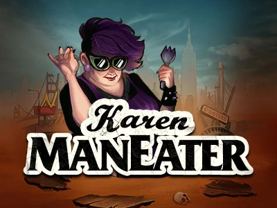 Karen Maneater Slot Logo