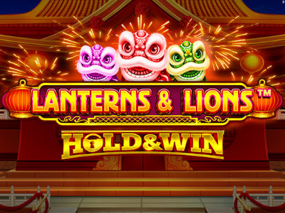 Lanterns & Lions: Hold & Win Slot Logo