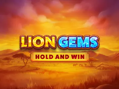 Lion Gems: Hold and Win Slot Logo