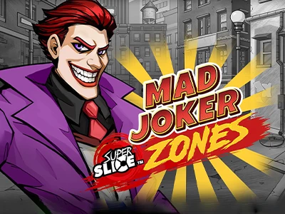 Mad Joker Zones SuperSlice Slot Logo