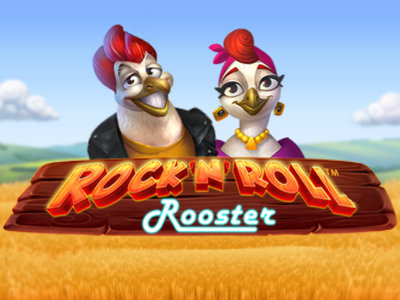 Rock n Roll Rooster Slot Logo