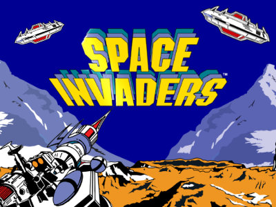 Space Invaders Slot Logo
