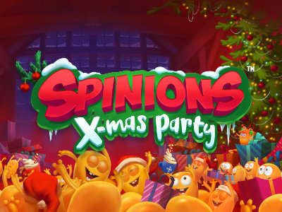 Spinions Christmas Party Slot Logo