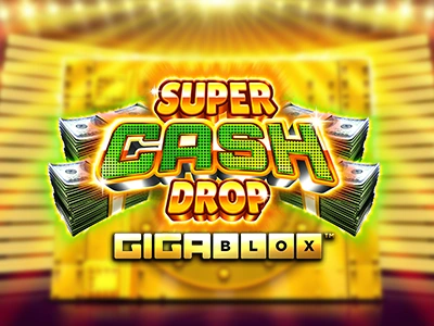 Super Cash Drop Gigablox Slot Logo