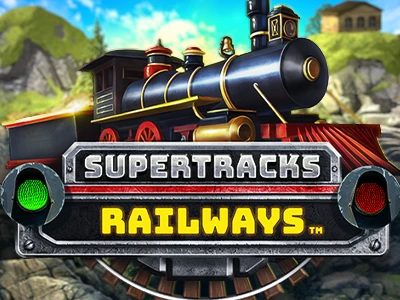 SuperTracks Railways Slot Logo