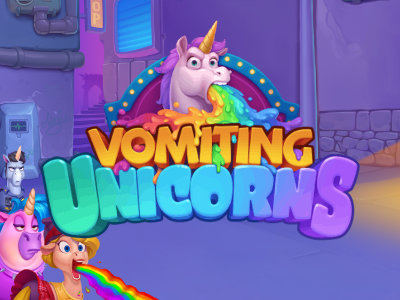 Vomiting Unicorns Slot Logo