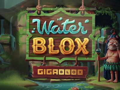 Water Blox Gigablox Slot Logo