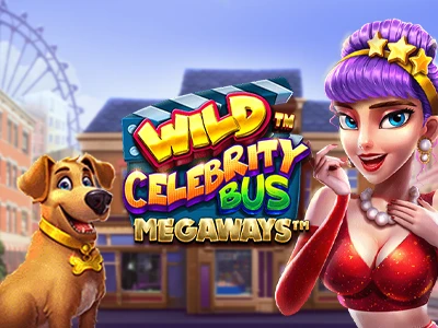 Wild Celebrity Bus Megaways Slot Logo