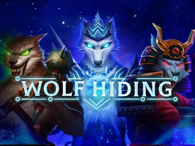 Wolf Hiding Slot Logo