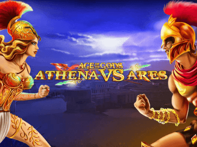 Age of the Gods Athena vs Ares Logo