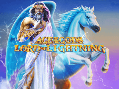 Age of the Gods: Lord of Lightning Slot Logo
