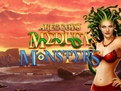 Age of the Gods: Medusa & Monsters Slot Logo