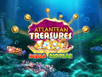 Atlantean Treasures Mega Moolah Logo