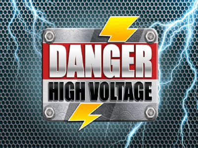 Danger High Voltage Slot Logo