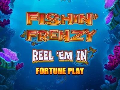 Fishin' Frenzy: Reel 'Em In Fortune Play Slot Logo