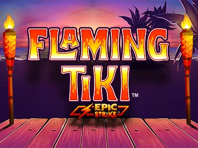 Flaming Tiki Slot Logo