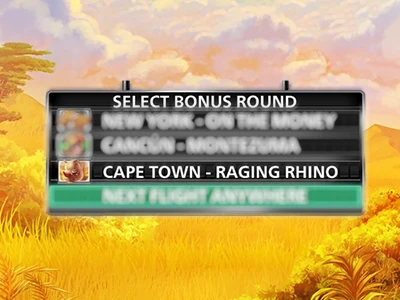 Monopoly Travel World Tour - Cape Town - Raging Rhino