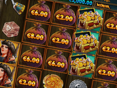 Pirate Gold Deluxe - Lucky Treasure Bag Feature
