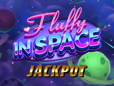 Fluffy in Space Jackpot Logo