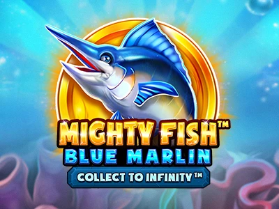 Mighty Fish: Blue Marlin Slot Logo