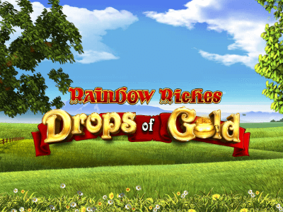 Rainbow Riches Drops of Gold Slot Logo