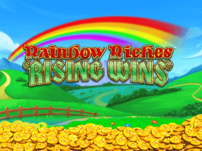 Rainbow Riches Rising Wins Slot Logo