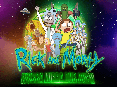 Rick and Morty Wubba Lubba Dub Dub Slot Logo