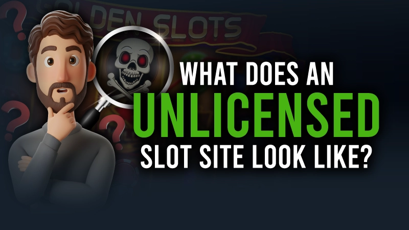 What does an unlicensed slot site look like?