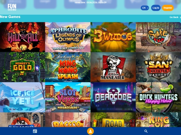 Fun Casino's new slots