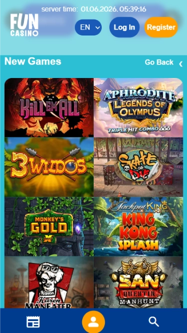 Fun Casino's new slots