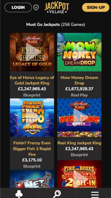 Jackpot Village's jackpots