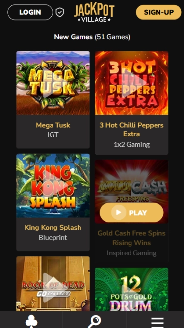 Jackpot Village's new slots