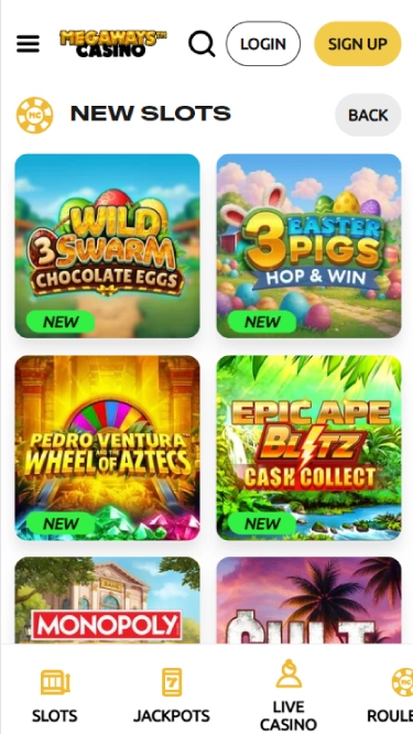 Megaways Casino's new slots