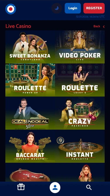 All British Casino's selection of live gameshows
