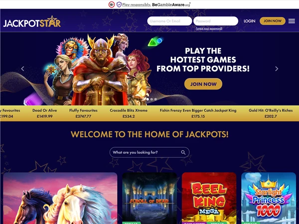 Jackpot Star's homepage