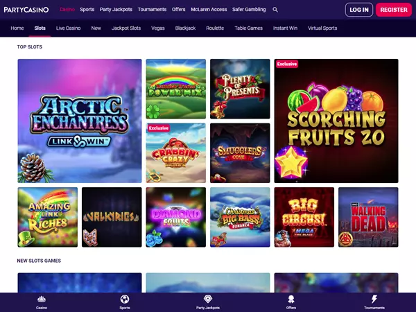 Party Casino's online slots