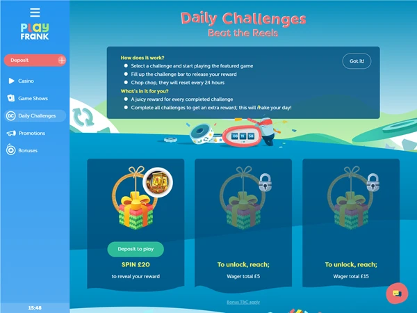 PlayFrank's Daily Challenges