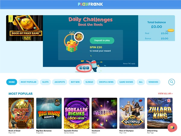PlayFrank's homepage